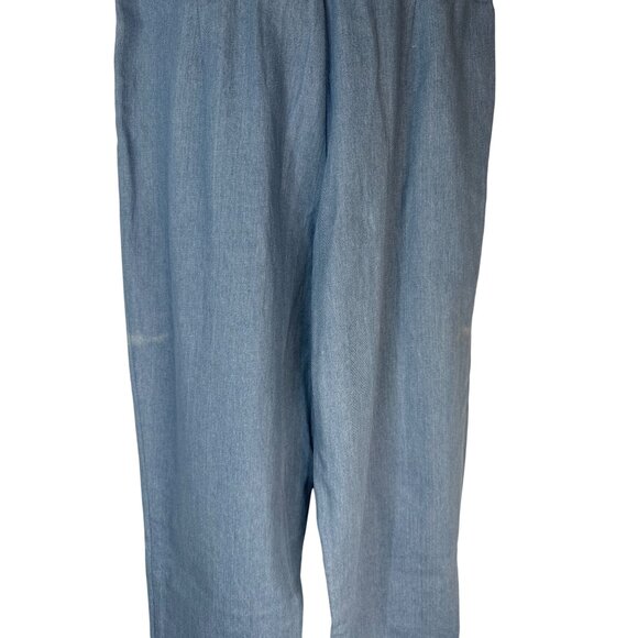2/$30 NWT Choosy Size 4 Light Blue High-Waisted Tie-Belted Light Denim Pants - Picture 12 of 15